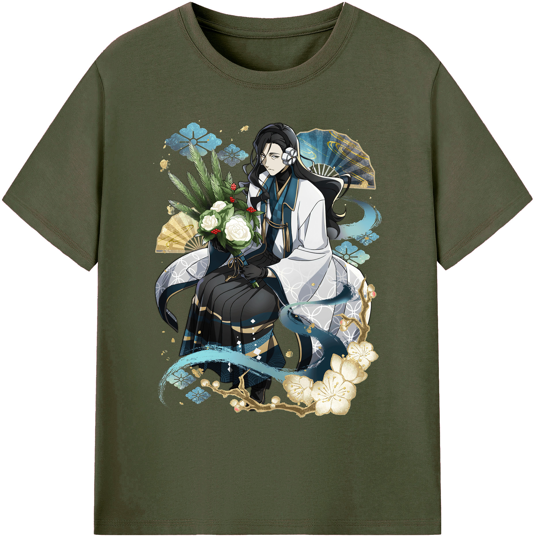 （画像用） 文豪ストレイドッグス Bungo Stray Dogs 綿100％ メンズ半袖Tシャツ｜肌触りやわらか＆通気性